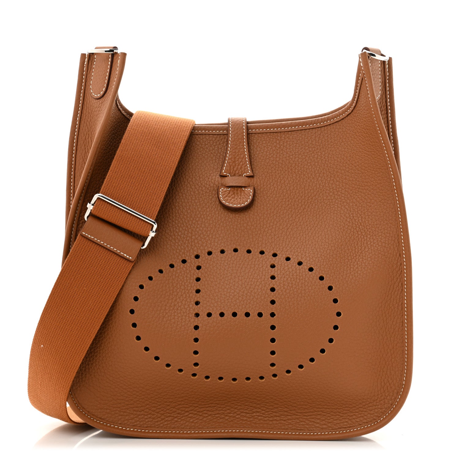 Hermes Taurillon Clemence Evelyne III PM Gold 1 of 13