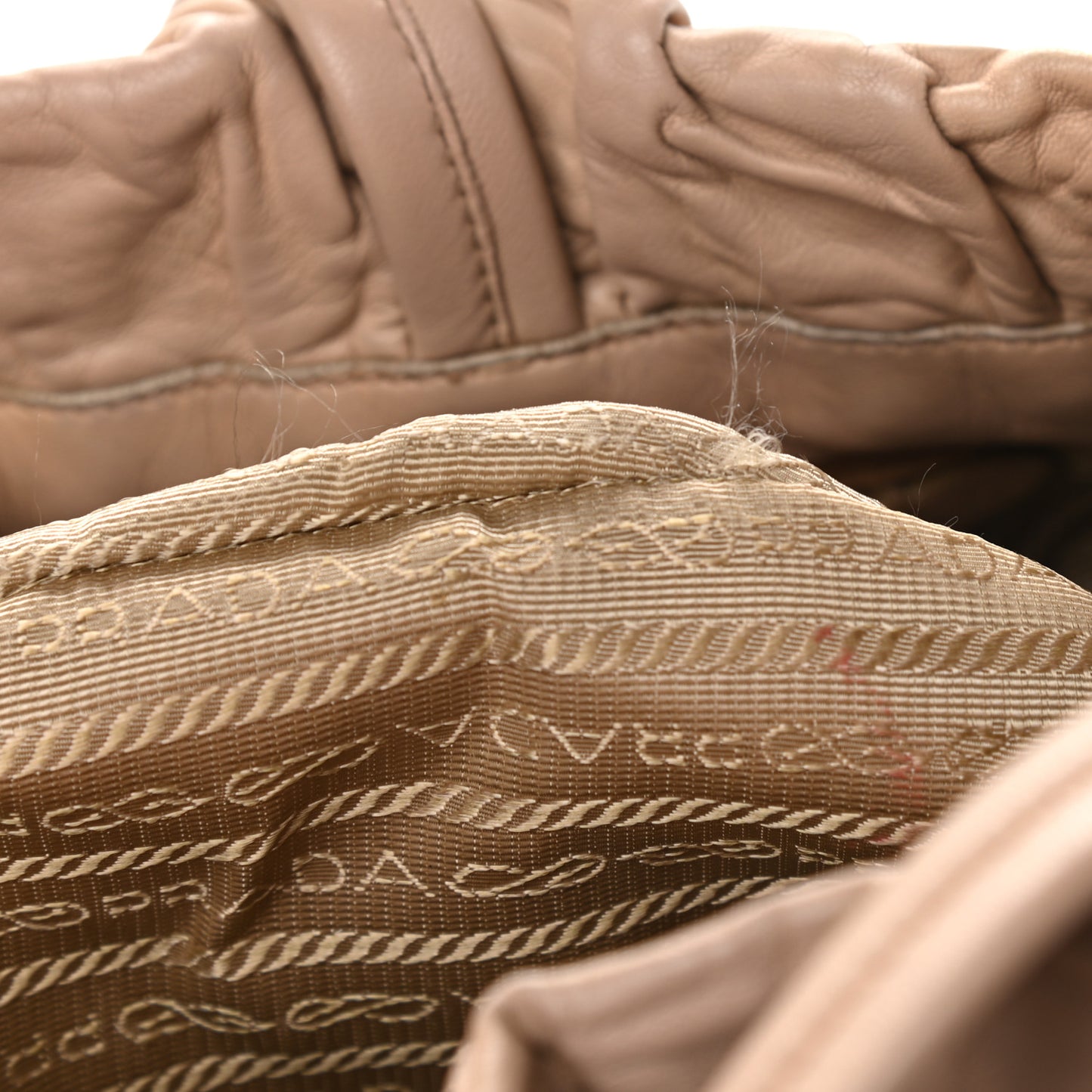 Nappa Bow Tote Beige