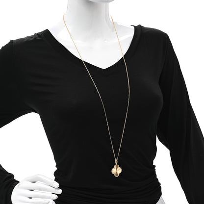 Van Cleef & Arpels 18K Yellow Gold Guilloche Magic Alhambra Long Necklace 2 of 6