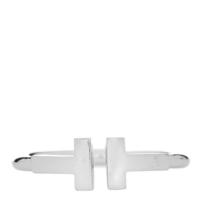Tiffany 18K White Gold T Wire Ring 52 6 1 of 4