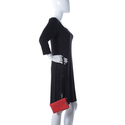 Prada Tessuto Nylon Phone Case Crossbody Rosso 2 of 8