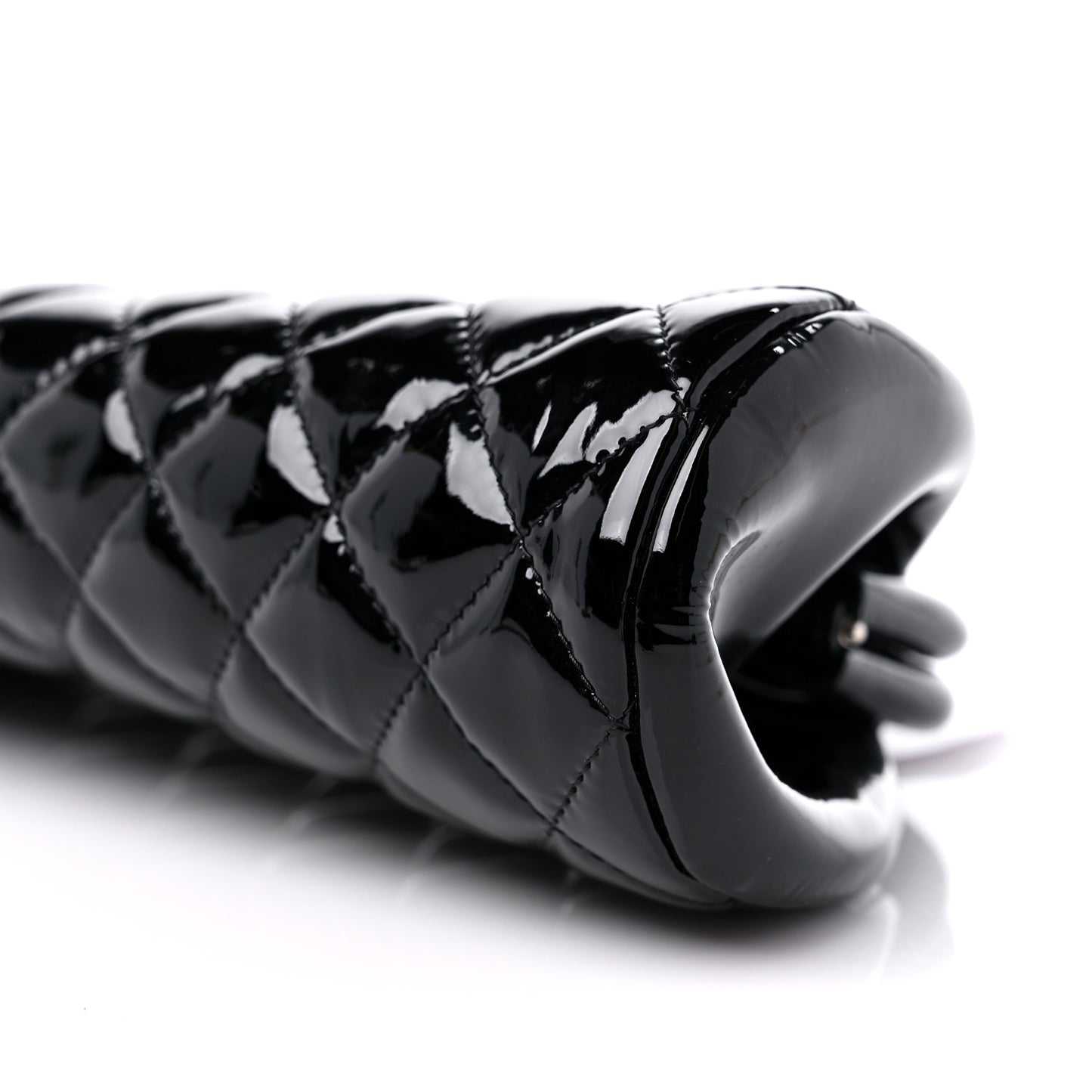 Patent Quilted Timeless Clutch Black