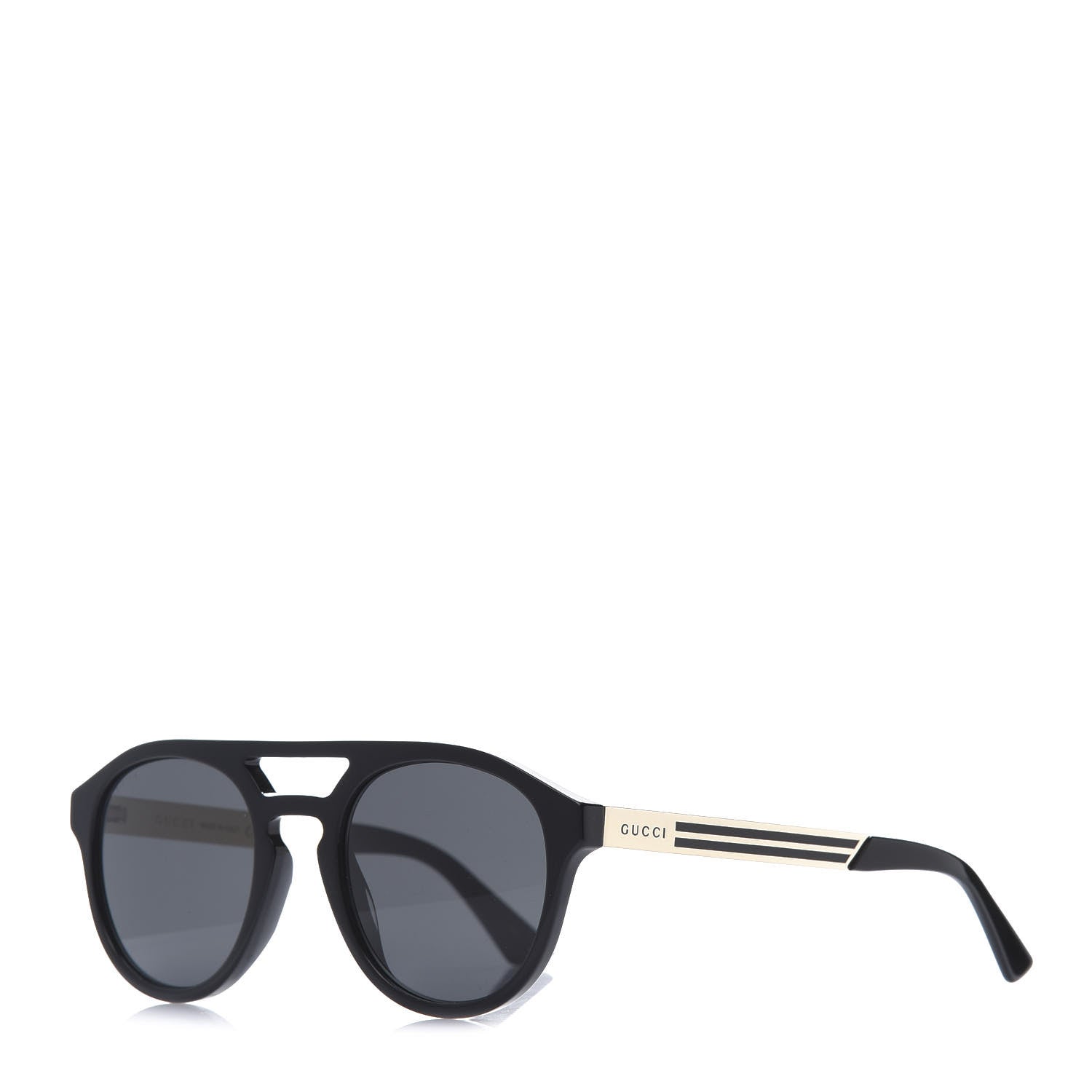 Gucci Acetate Mens Sunglasses GG0689S Black Gold 1 of 9