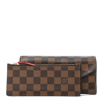 Louis Vuitton Damier Ebene Josephine Wallet Red 1 of 17