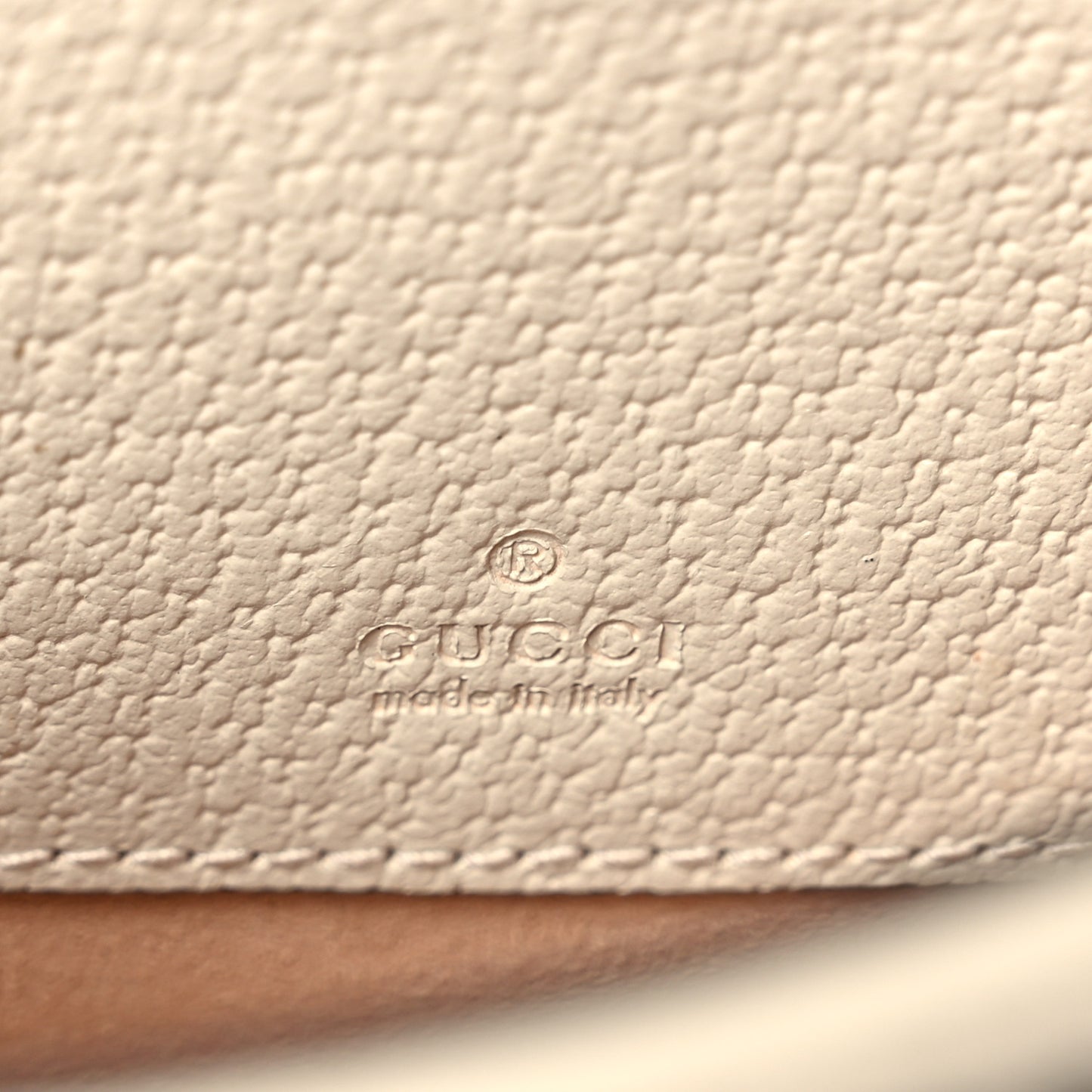 GG Supreme Monogram Berry Textured Dollar Calfskin Mini Padlock Top Handle Shoulder Bag Beige Ebony Light Copper Mystic White