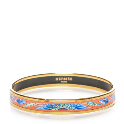 Hermes Enamel Printed Brazil Narrow Bracelet 62 1 of 5