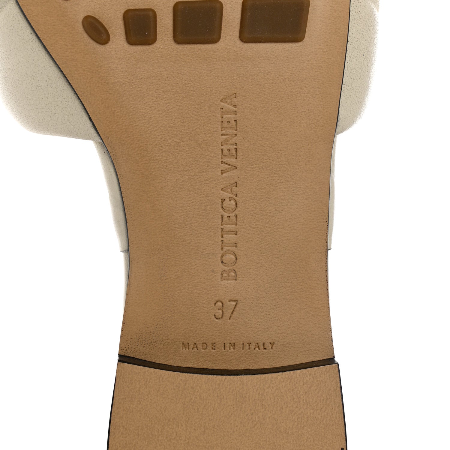 Bottega Veneta Nappa Quilted Rubber Lido Flat Sandals 37 Sea Salt 7 of 7