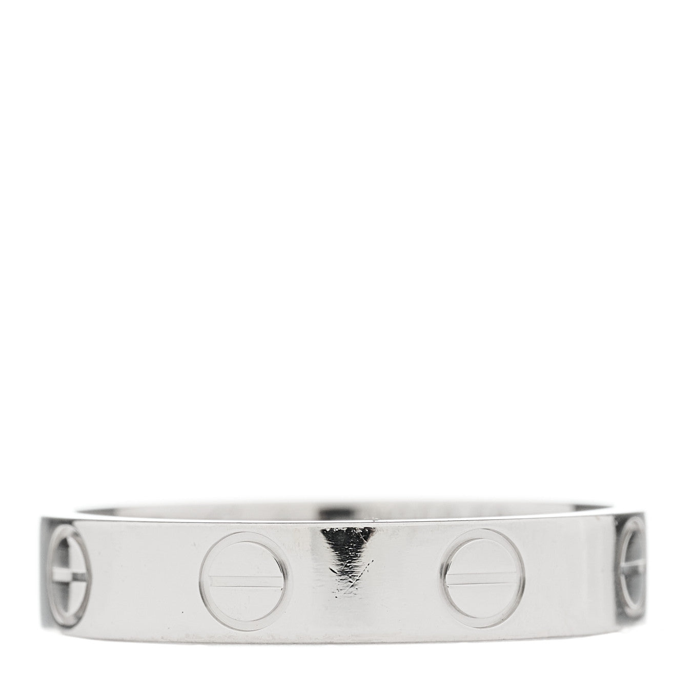 Cartier Platinum 3.5mm LOVE Wedding Band Ring 50 5.25 3 of 5