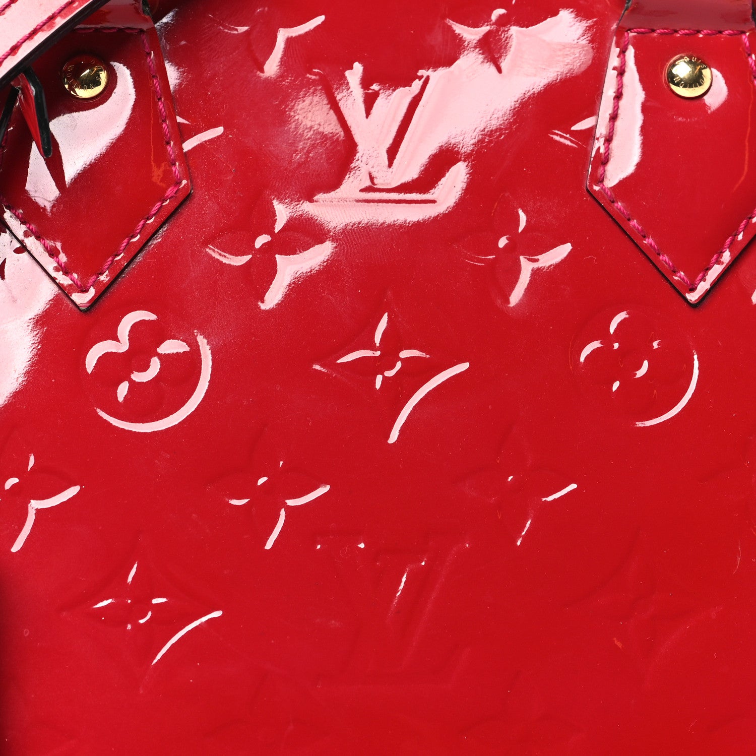 Louis Vuitton Vernis Alma BB Cherry 7 of 10