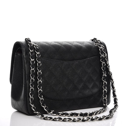 Chanel Caviar Quilted Jumbo Double Flap Black 3 of 8