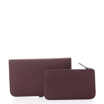 Hermes Togo Dogon Duo Wallet Bordeaux 5 of 12