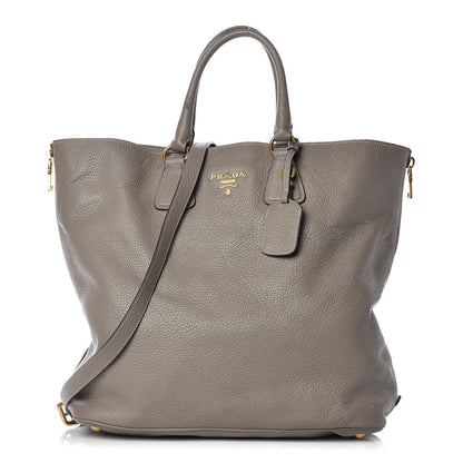 Prada Vitello Daino Side Zip Tote Argilla 1 of 16