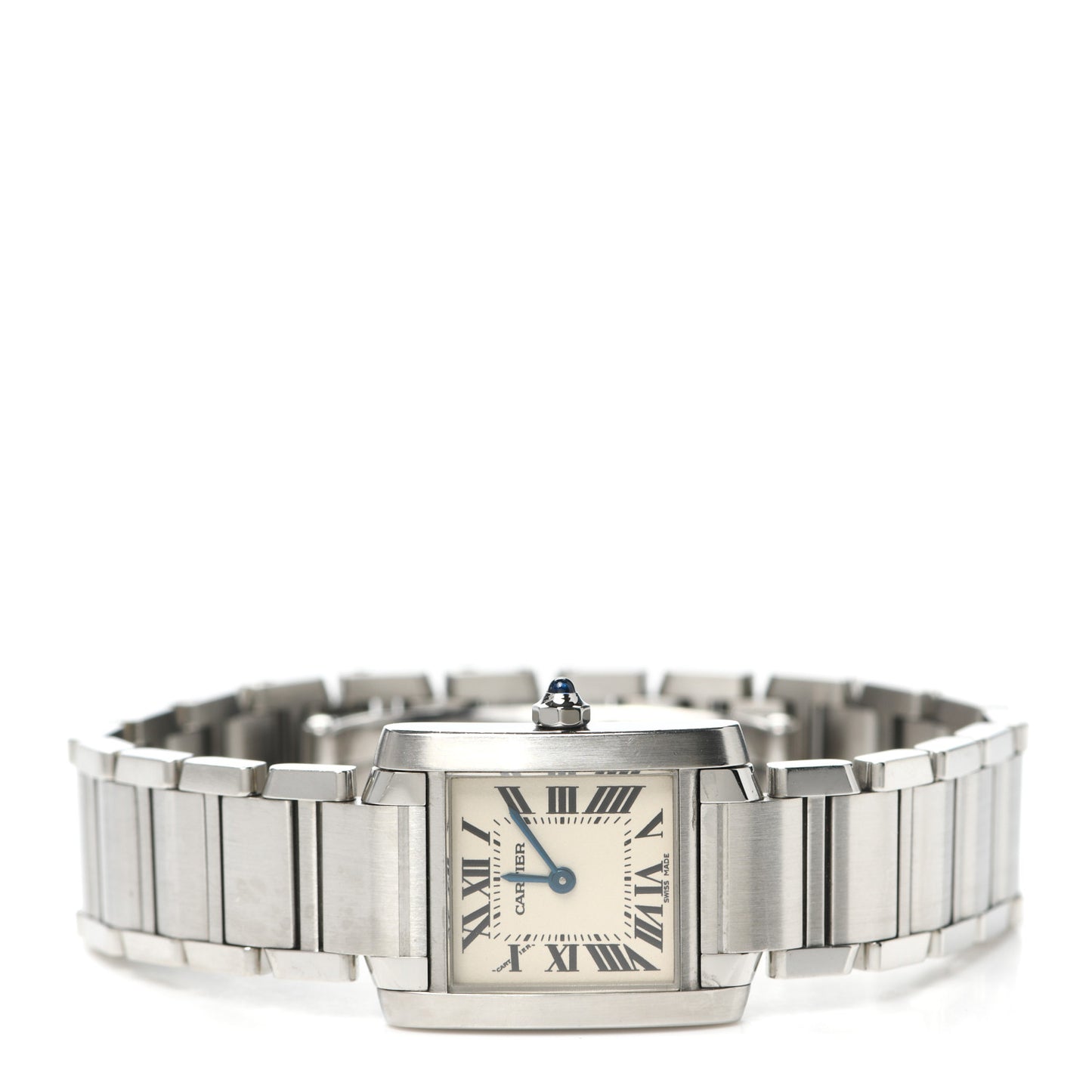 Stainless Steel 20mm Tank Francaise Quartz Watch