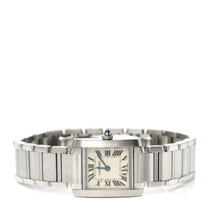 Cartier Stainless Steel 20mm Tank Francaise Quartz Watch 2 of 6