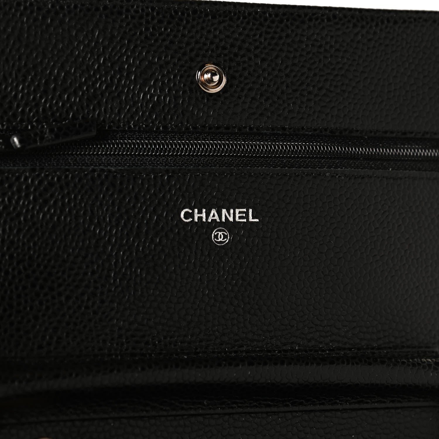 Chanel Caviar Quilted Wallet On Chain WOC Black 6 of 13