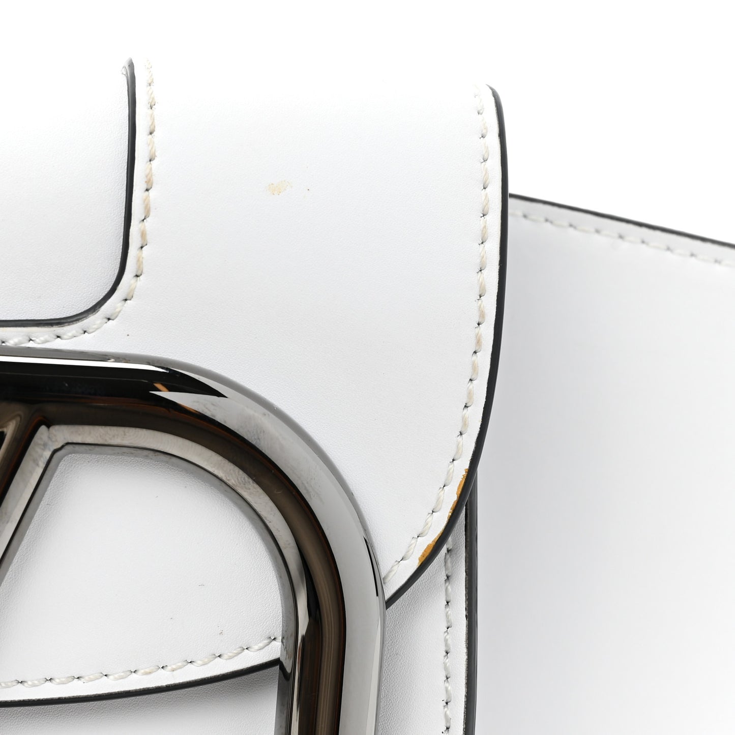 Calfskin Supervee Belt Bag White