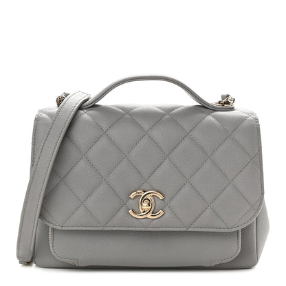Chanel Caviar Quilted Medium Business Affinity Flap Grey 1 of 9