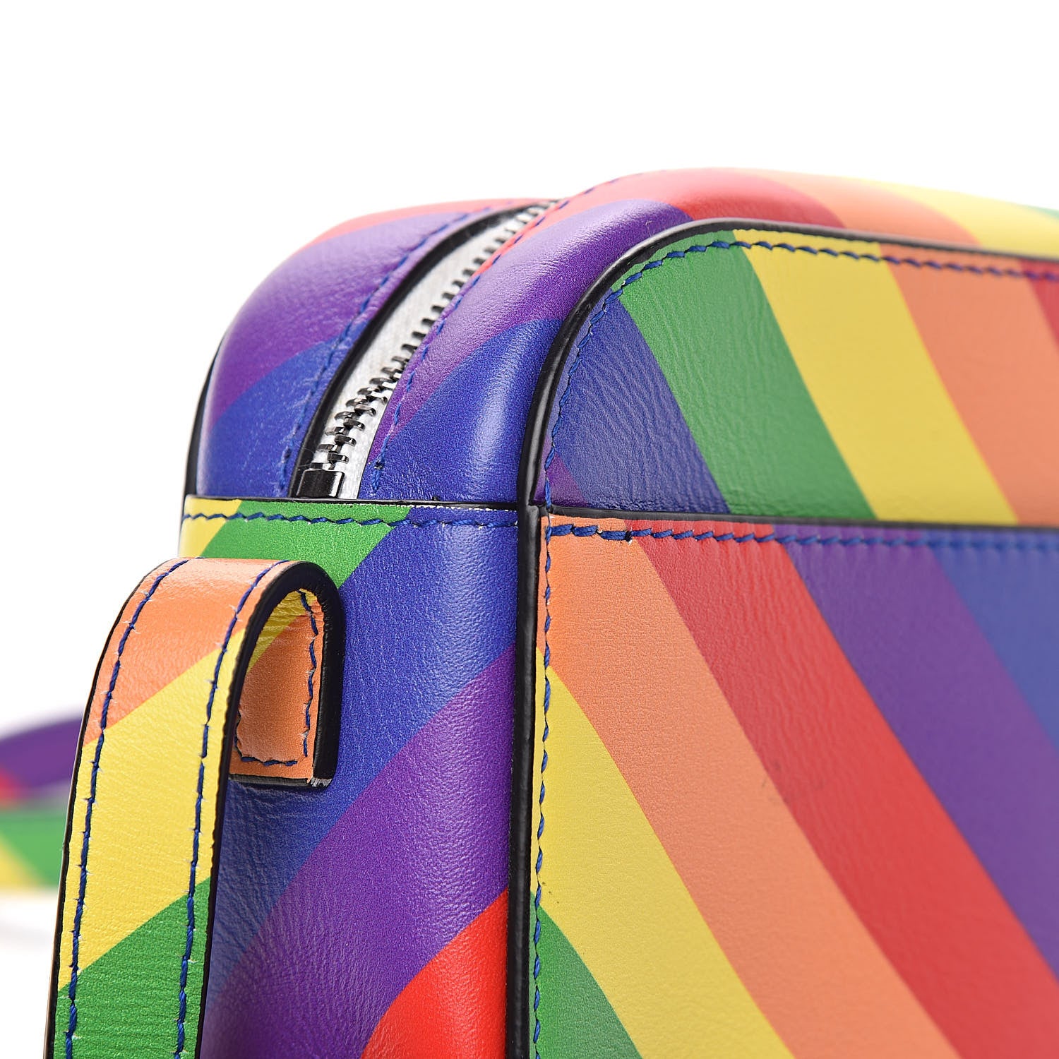 Balenciaga Smooth Calfskin Rainbow Logo XS Ville Camera Bag Multicolor 8 of 12