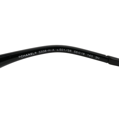 Chanel Acetate Pearl Polarized Winter Butterfly Sunglasses 5338-H-A Black 5 of 8