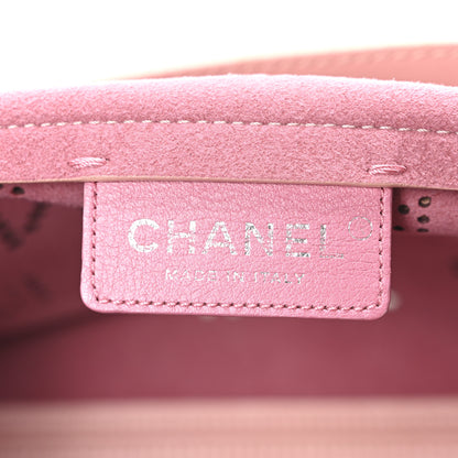 Chanel Calfskin Tweed Eyelet Flap Bag Pink 6 of 10