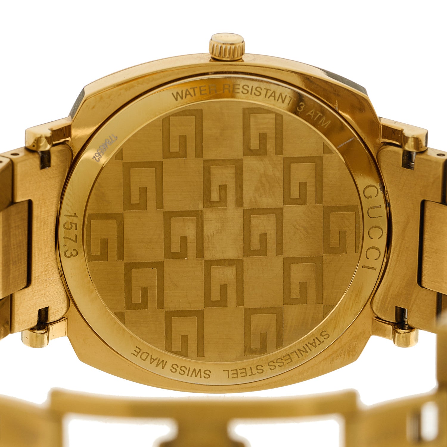 Gucci Stainless Steel 38mm Grip Quartz Watch Gold 4 of 4