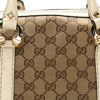 Gucci Monogram Equestrian Horseshoe Bowler White 7 of 12