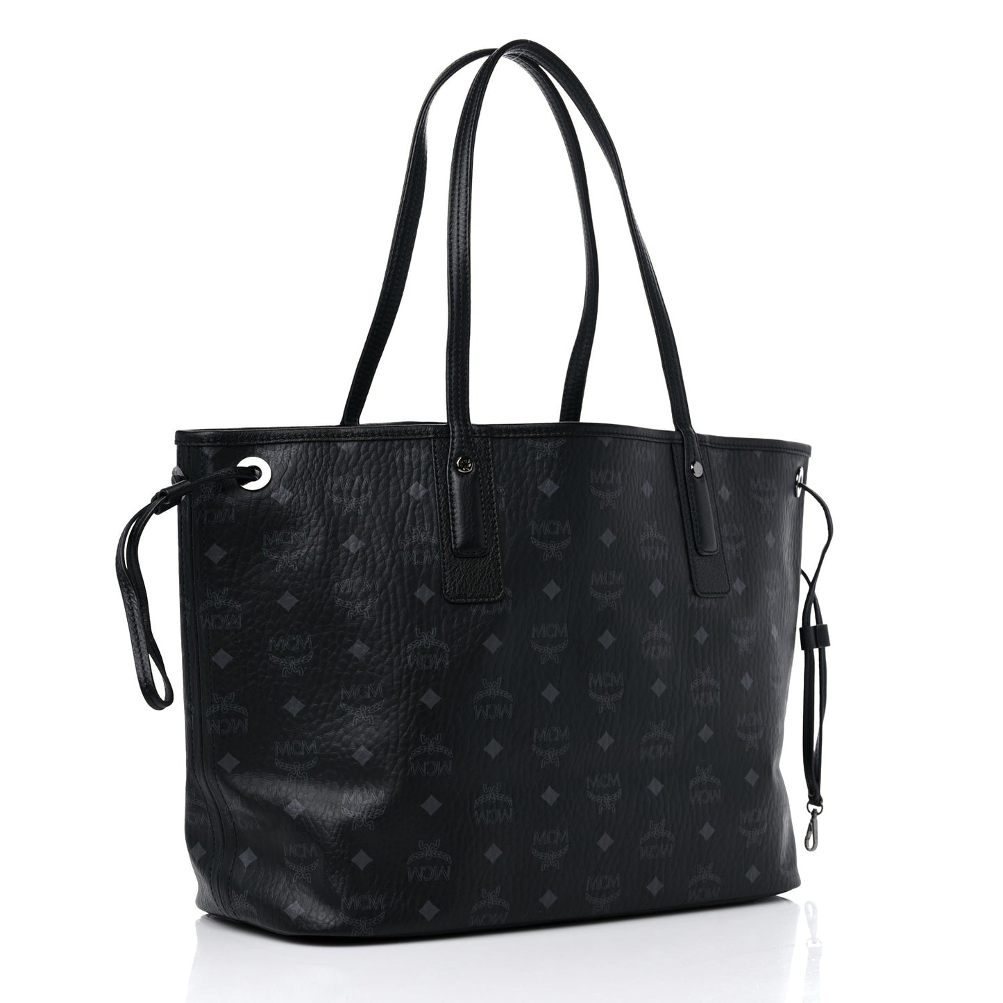 Visetos Medium Liz Reversible Shopper Tote Black