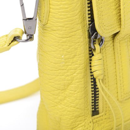 3.1 Phillip Lim 3.1 Textured Calfskin Mini Pashli Satchel Yellow 10 of 12