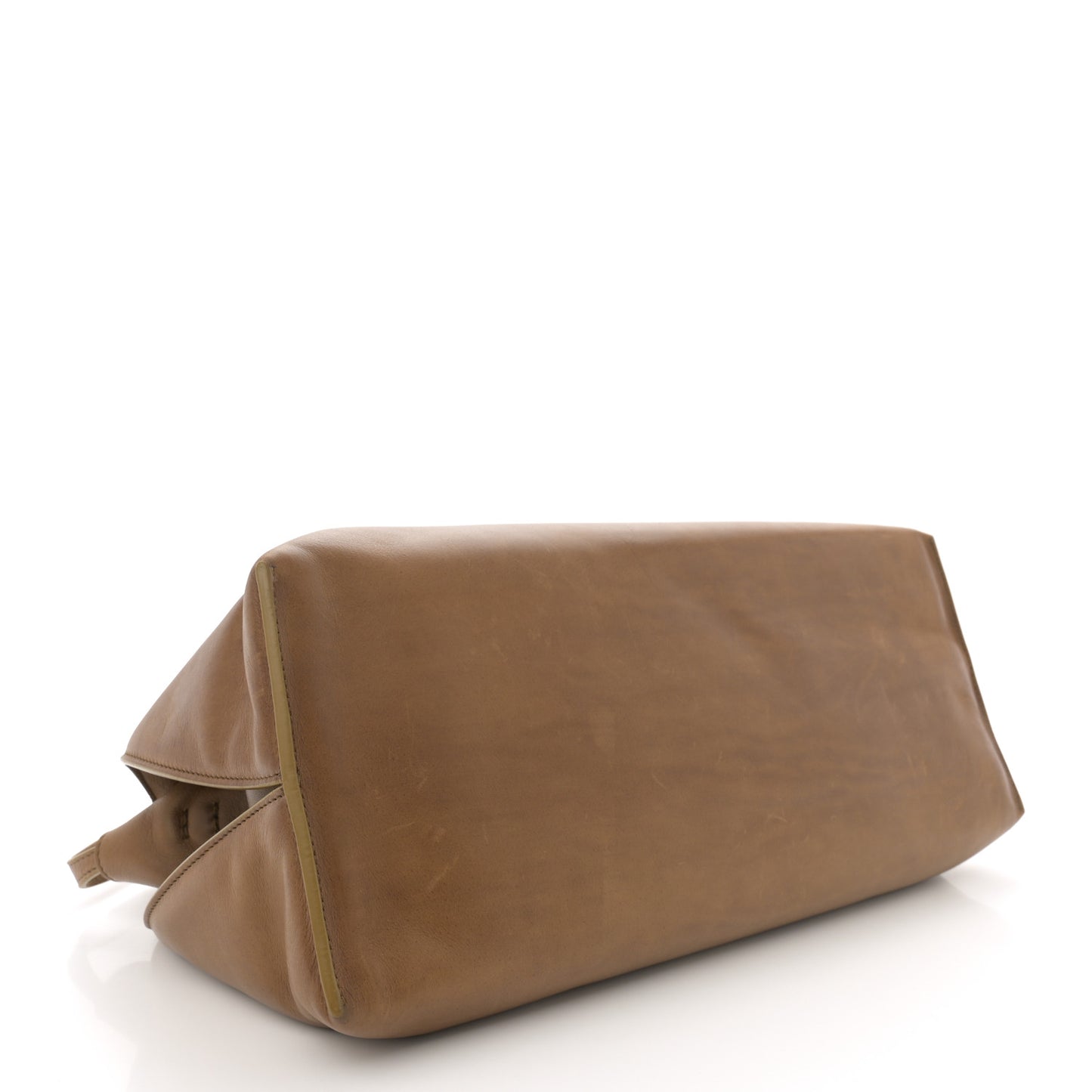 Saddle Calfskin Sienna Shoulder Bag Camel