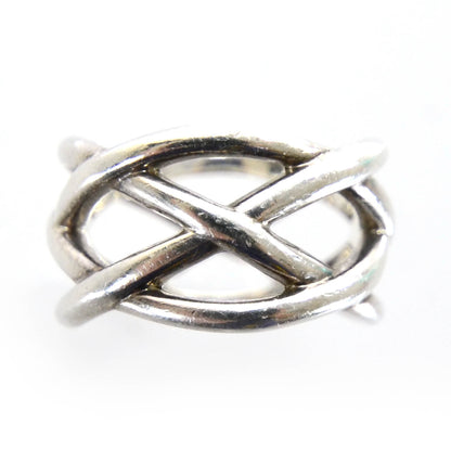 Tiffany Sterling Silver Weave Ring 6.5 3 of 5