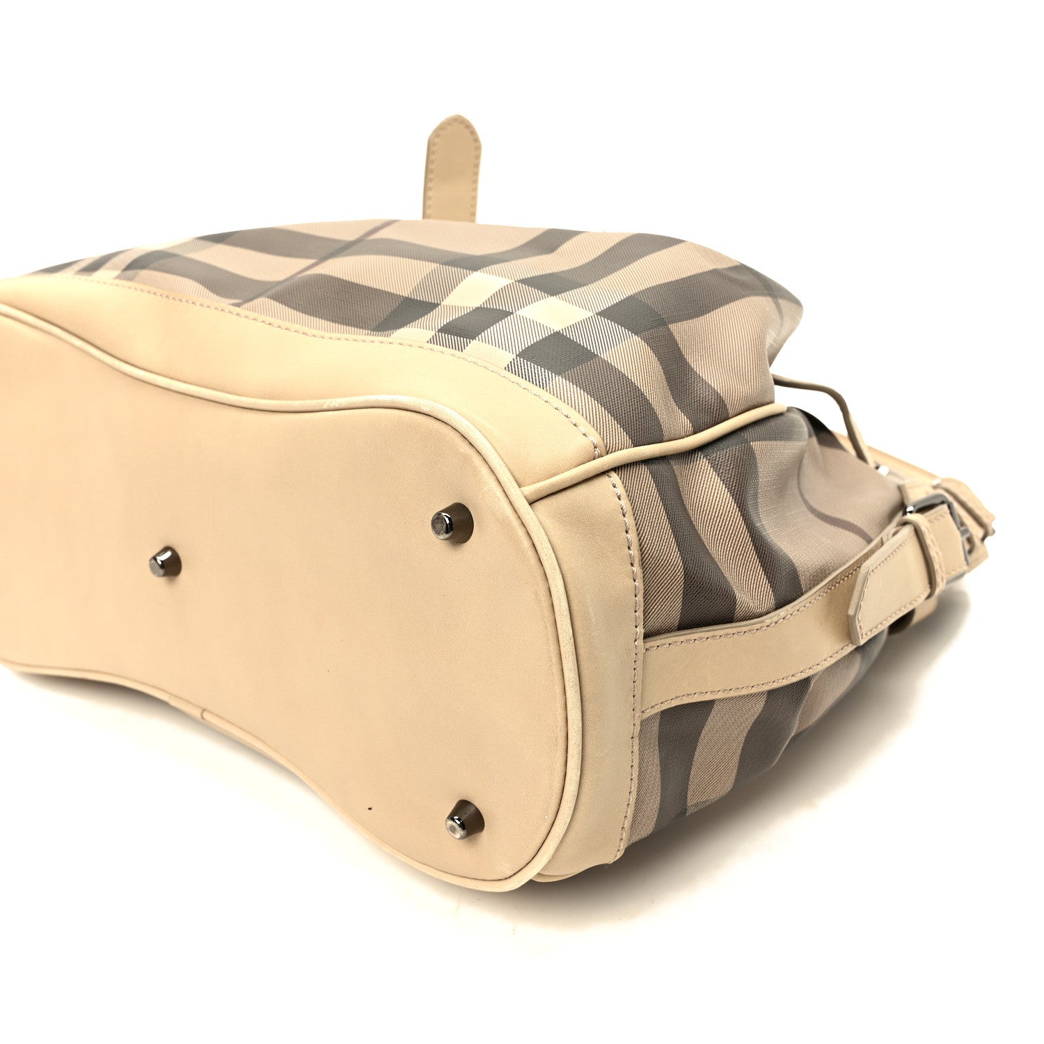 Burberry Smoked Check Medium Walden Belted Hobo Trench 9 of 9