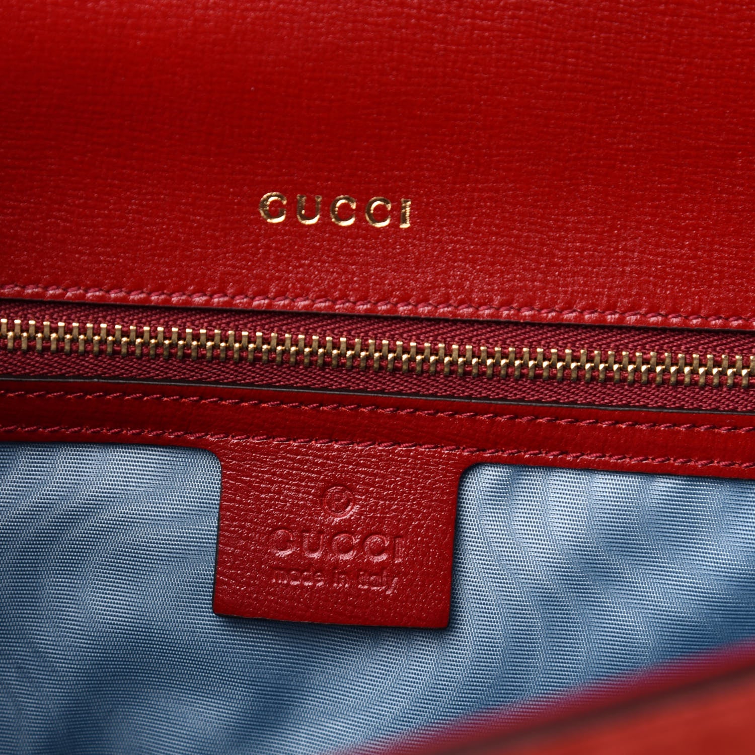 Gucci Suede Silk Scarf Medium Torchon GG Ring Shoulder Bag Red 6 of 11