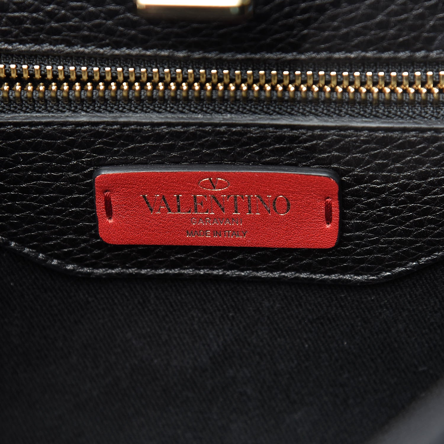 Valentino Garavani Pebbled Calfskin Large JoyLock Satchel Black 6 of 10