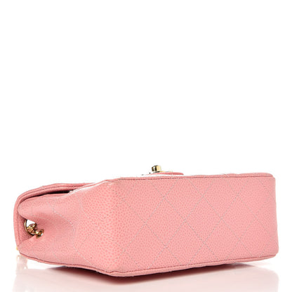 Chanel Caviar Quilted Mini Square Flap Pink 4 of 8