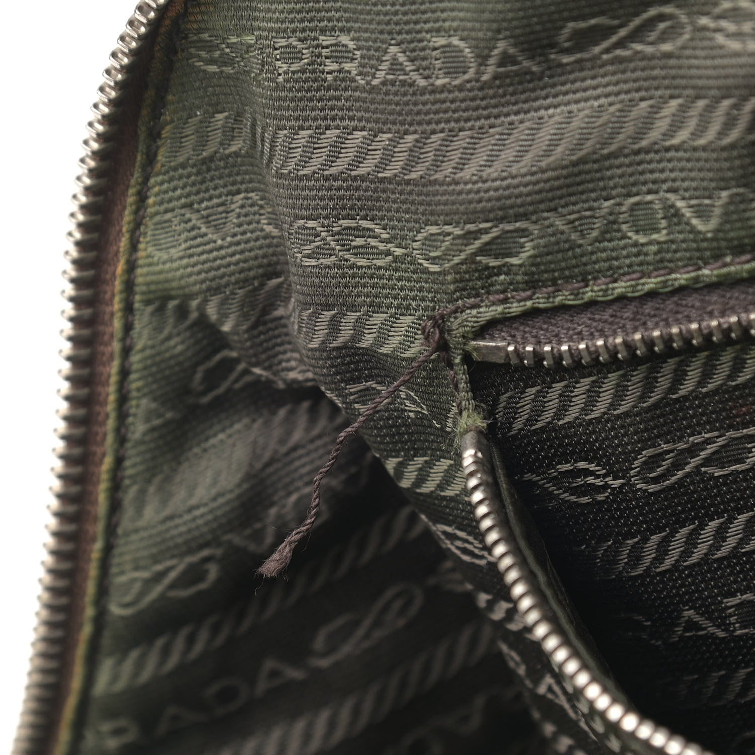 Prada Ostrich Frame Bowler Soleil 11 of 23