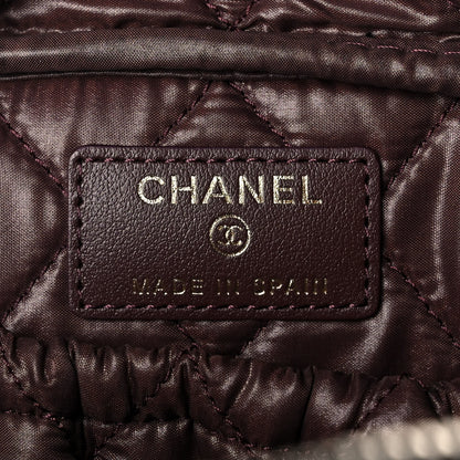 Chanel Caviar Quilted Curvy Pouch Cosmetic Case Black 6 of 11