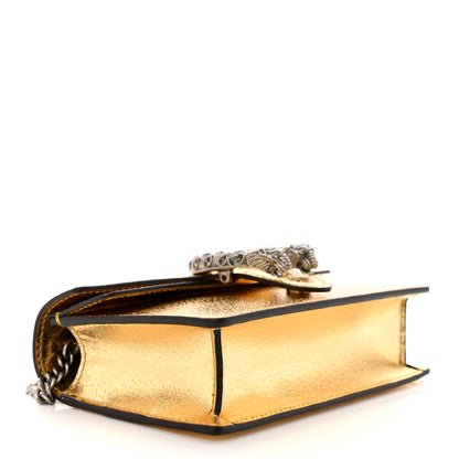 Gucci Metallic Calfskin Super Mini Dionysus Shoulder Bag Gold 4 of 11