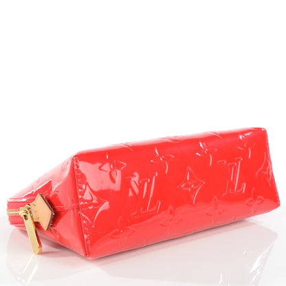 Louis Vuitton Vernis Cosmetic Pouch Rouge Grenadine 4 of 7