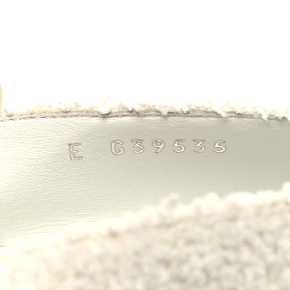 Chanel Tweed Patent Calfskin Pumps 38 White Black 6 of 9