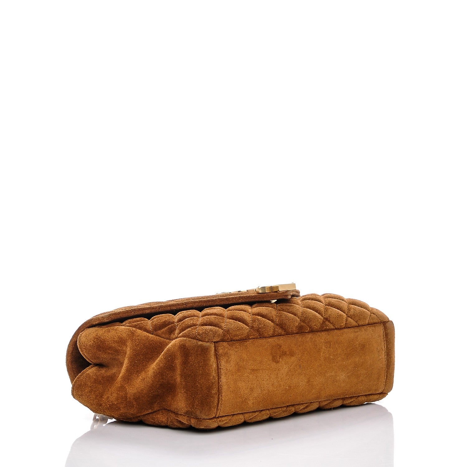Saint Laurent Suede Tri-Quilt Monogram Medium College Bag Ochre 4 of 6