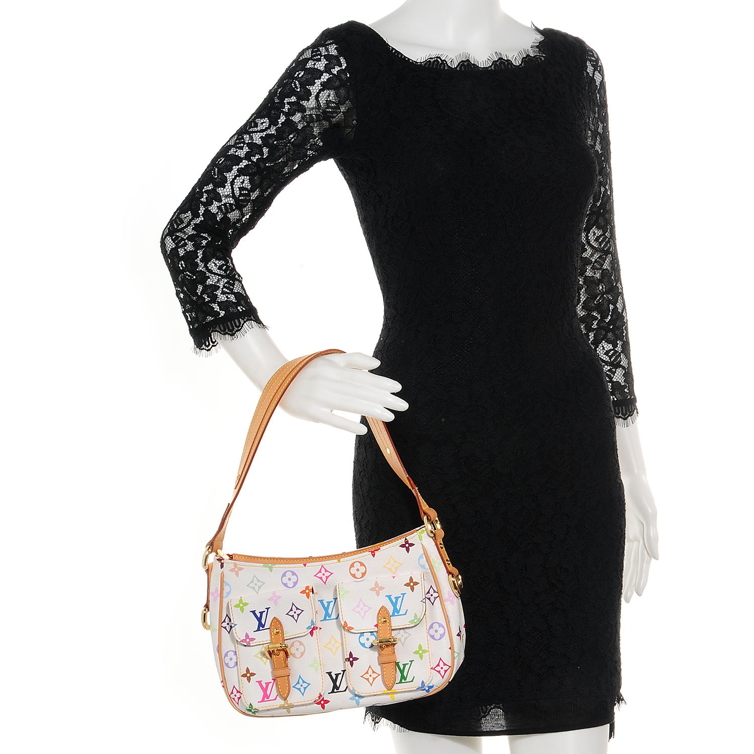 Louis Vuitton Monogram Multicolor Lodge PM White 2 of 7