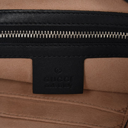 Gucci Calfskin Web Tiger Embroidered Medium Dionysus Hobo Black 7 of 8