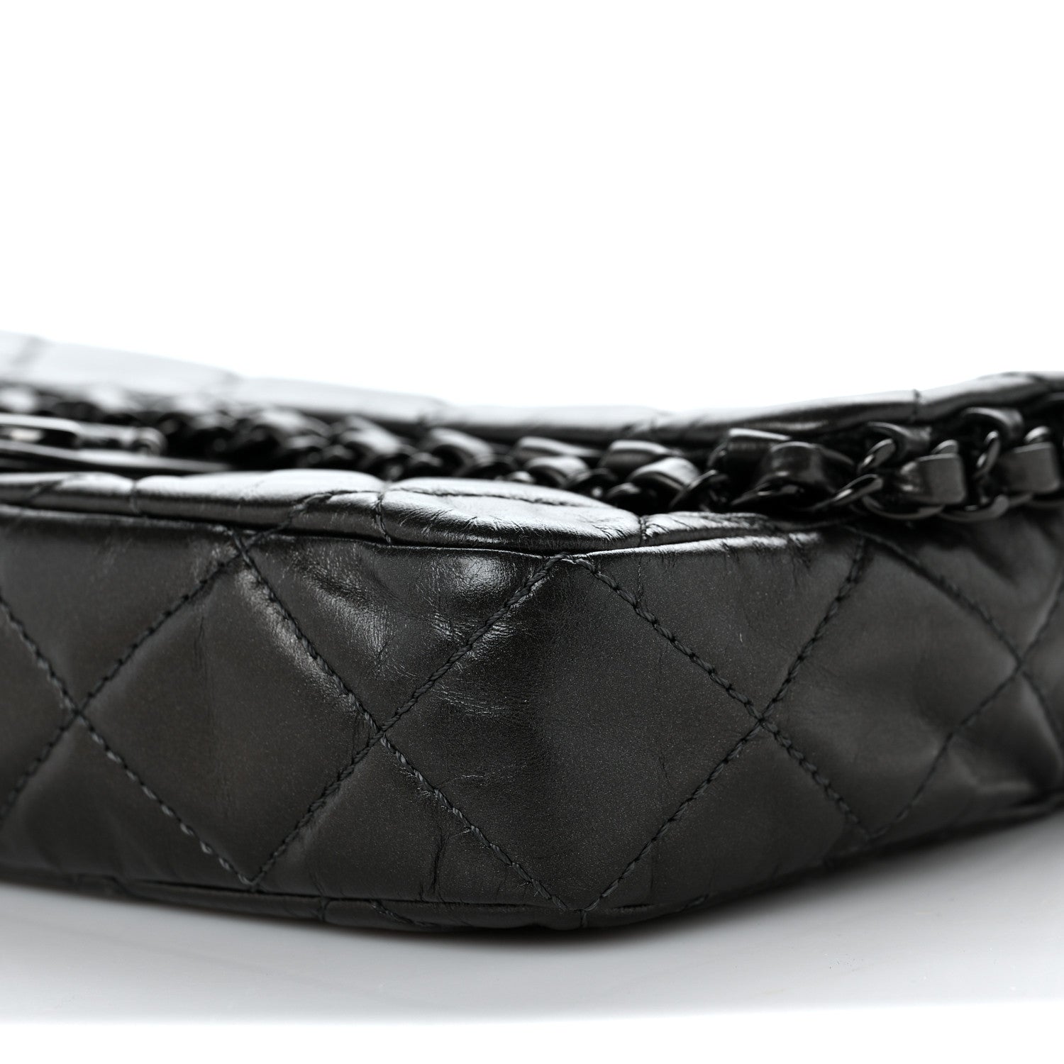 Chanel Calfskin Quilted Small Chain Me Flap So Black 9 of 9