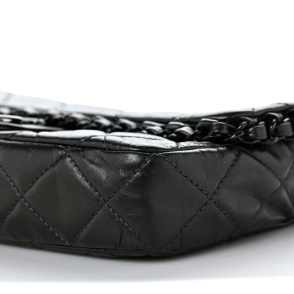 Chanel Calfskin Quilted Small Chain Me Flap So Black 9 of 9