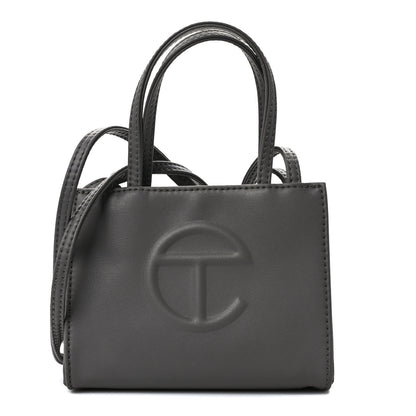 Telfar Vegan Leather Small Shopping Bag Grey 1 of 10