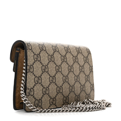 Gucci GG Supreme Monogram Super Mini Dionysus Shoulder Bag Taupe 3 of 12