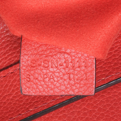 Celine Drummed Calfskin Mini Luggage Coquelicot 6 of 8