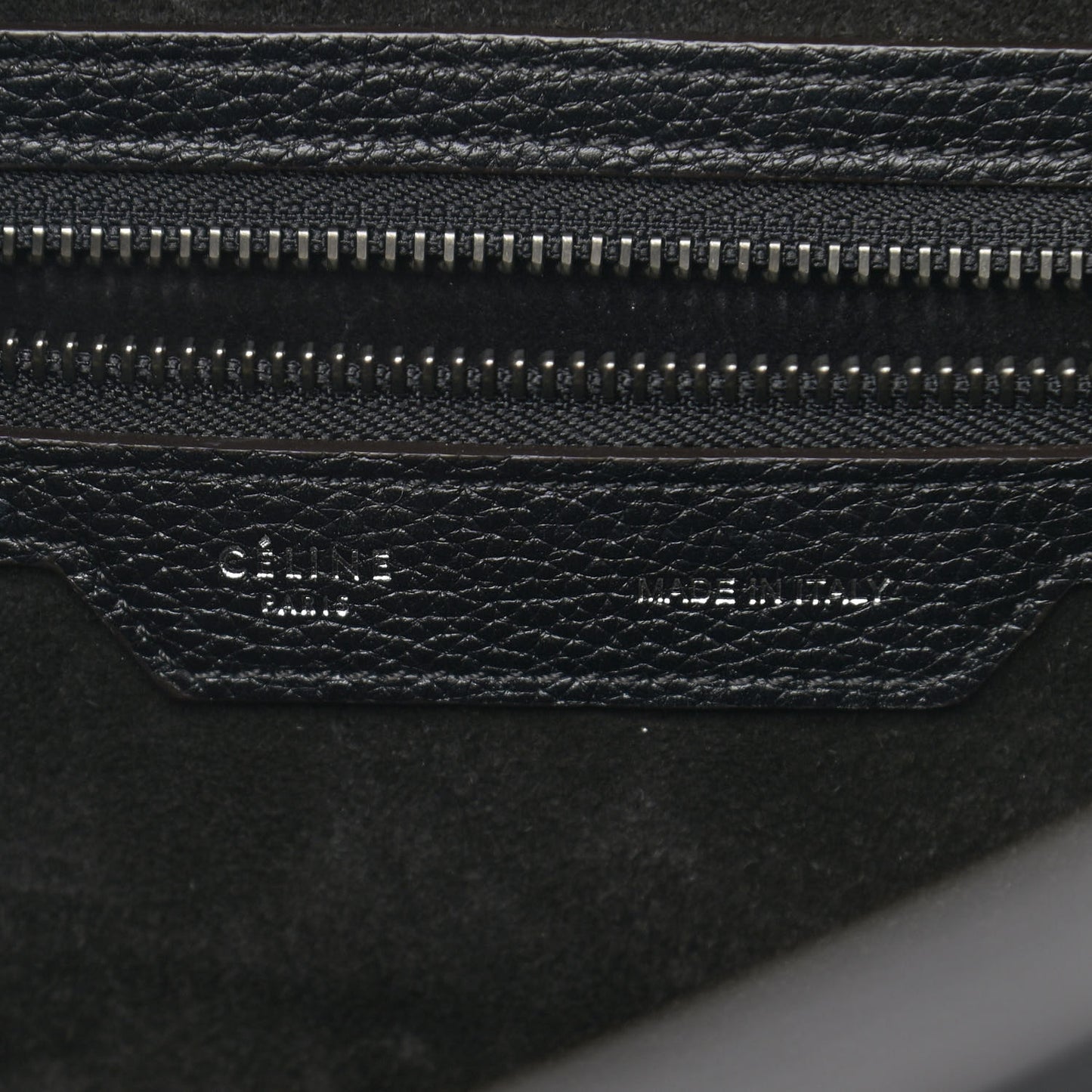 Drummed Calfskin Mini Luggage Black