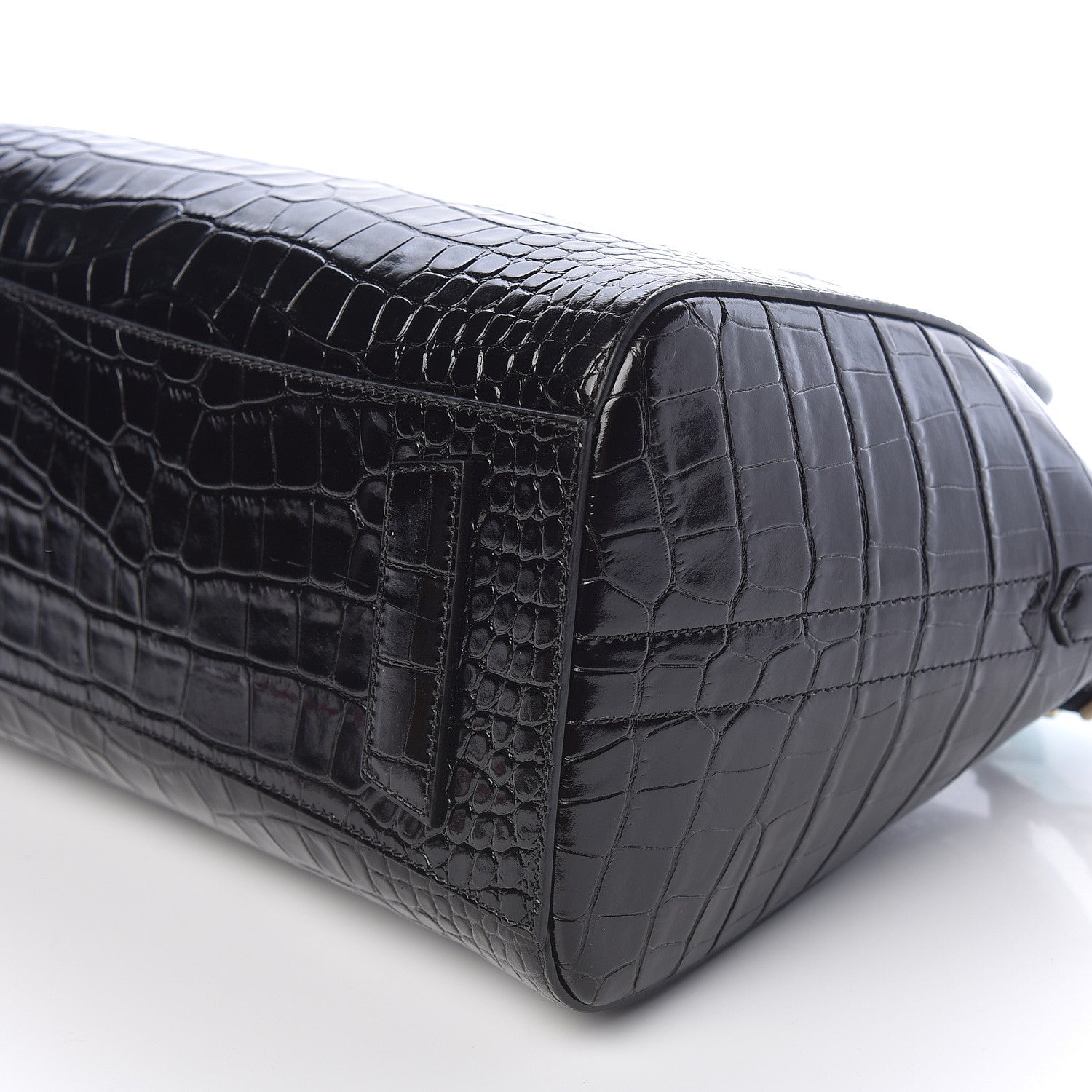 Givenchy Calfskin Crocodile Embossed Small Antigona Black 9 of 10