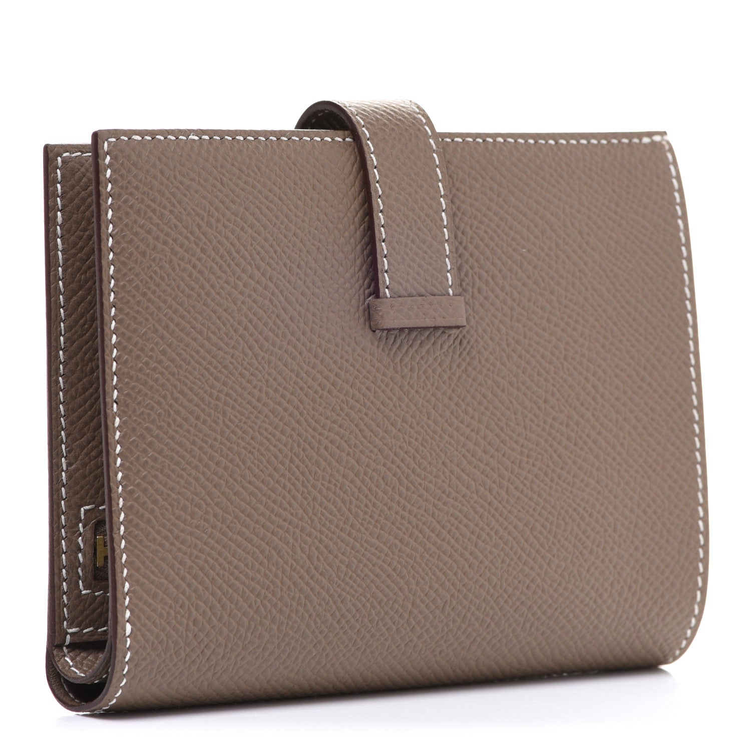 Hermes Epsom Bearn Compact Wallet Etoupe 3 of 9